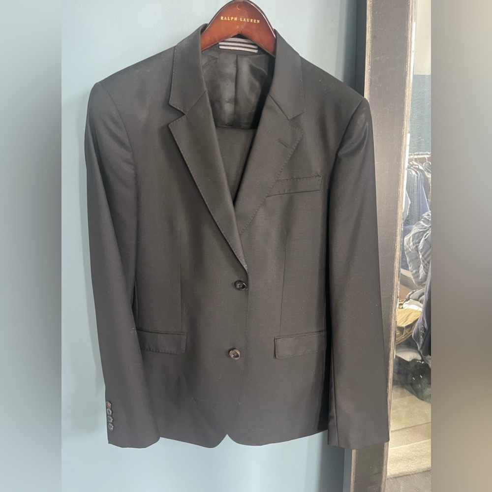 Men’s Moschino Black slim suit